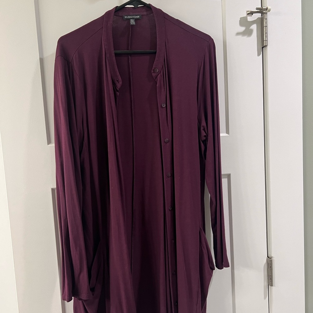 Long shirt silk jersey with matching silk tank top- ballet neck